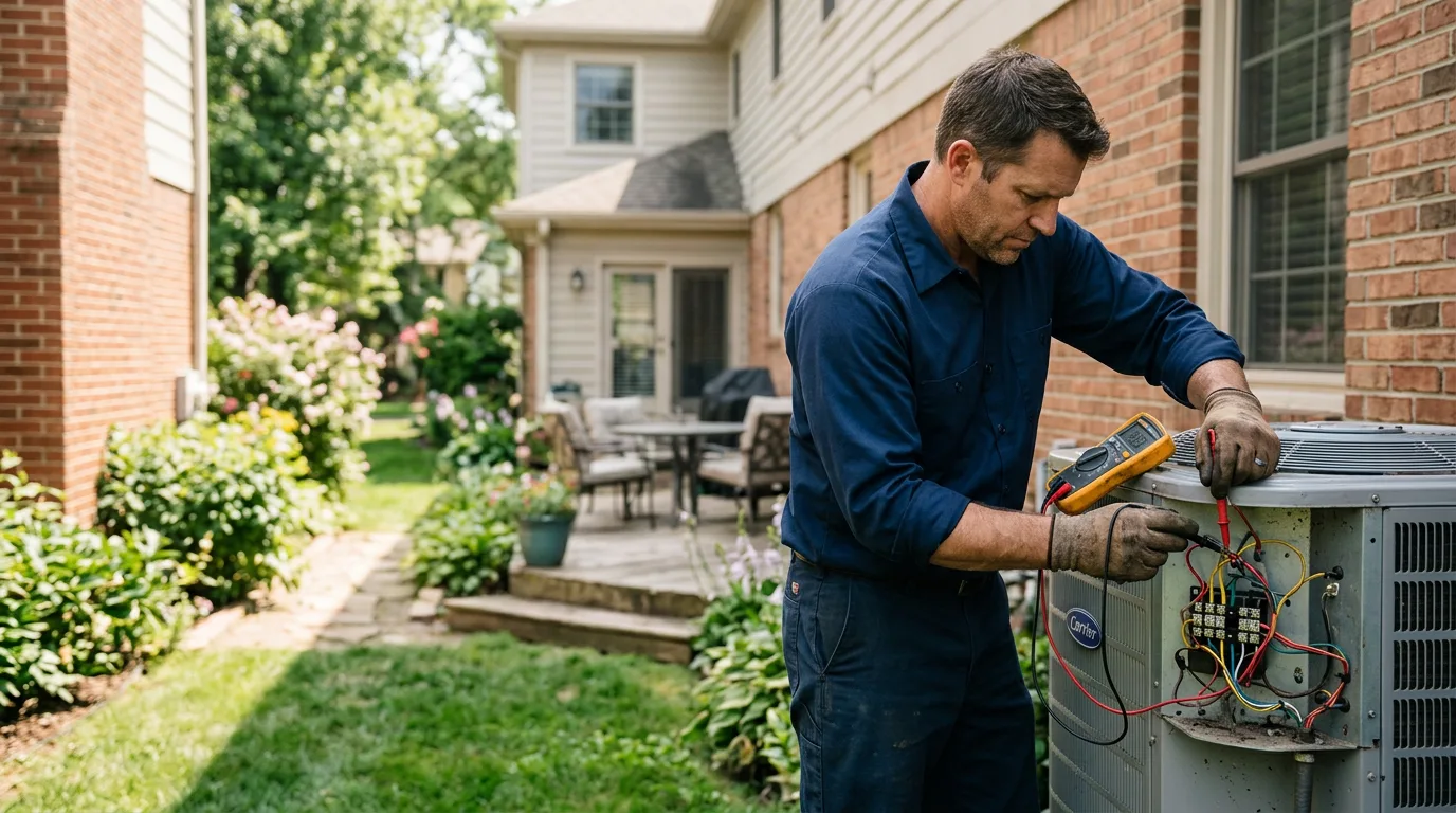 HVAC technician working near Oyster Bay, NY